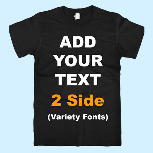 Back Add Your Text Best Men T Shirt