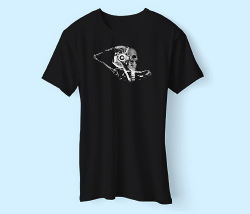 Skeleton Camera Best Men T Shirt