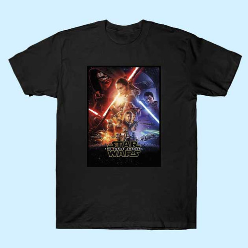 The Force Awakens Theatrical One Sheet Star Wars Best Men T Shirt