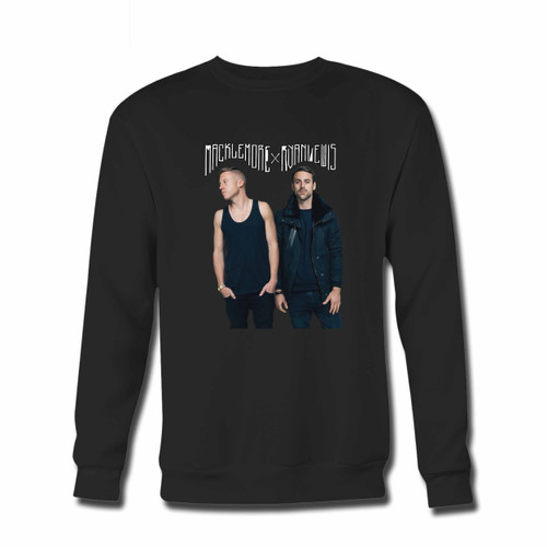 Your Macklemore And Ryan Lewis Second Photo Colour Crewneck Sweatshirt just got an update. This super comfortable and lighter weight crewneck will become your favorite go-to sweatshirt. The cozy spandex cuffs and waistband make this pill-resistant sweatshirt a fan favorite.And your group will look and feel their best in this premium ringspun cotton crew.
