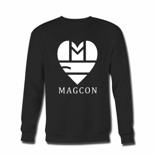 Your Magcon Logo Girl Versions Black And White Crewneck Sweatshirt just got an update. This super comfortable and lighter weight crewneck will become your favorite go-to sweatshirt. The cozy spandex cuffs and waistband make this pill-resistant sweatshirt a fan favorite.And your group will look and feel their best in this premium ringspun cotton crew.