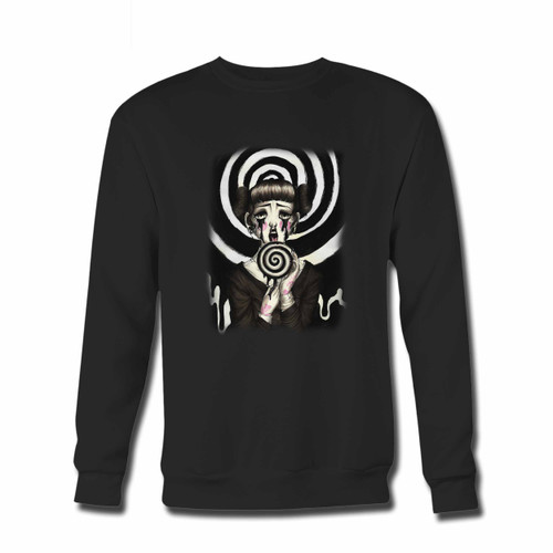 Your Melanie Martinez Candy Eat Black Candy Scary Face Crewneck Sweatshirt just got an update. This super comfortable and lighter weight crewneck will become your favorite go-to sweatshirt. The cozy spandex cuffs and waistband make this pill-resistant sweatshirt a fan favorite.And your group will look and feel their best in this premium ringspun cotton crew.