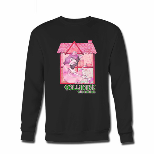 Your Melanie Martinez Dollhouse The Remixes Cover Crewneck Sweatshirt just got an update. This super comfortable and lighter weight crewneck will become your favorite go-to sweatshirt. The cozy spandex cuffs and waistband make this pill-resistant sweatshirt a fan favorite.And your group will look and feel their best in this premium ringspun cotton crew.