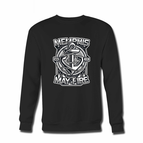 Your Memphis May Fire Logo Mmxii Crewneck Sweatshirt just got an update. This super comfortable and lighter weight crewneck will become your favorite go-to sweatshirt. The cozy spandex cuffs and waistband make this pill-resistant sweatshirt a fan favorite.And your group will look and feel their best in this premium ringspun cotton crew.