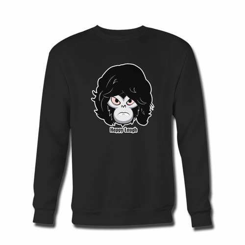 Your Mr Mojo Risin Happy Laugh Crewneck Sweatshirt just got an update. This super comfortable and lighter weight crewneck will become your favorite go-to sweatshirt. The cozy spandex cuffs and waistband make this pill-resistant sweatshirt a fan favorite.And your group will look and feel their best in this premium ringspun cotton crew.