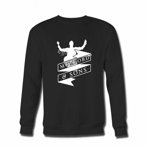 Your Mumford And Sons Logo On Concert Crewneck Sweatshirt just got an update. This super comfortable and lighter weight crewneck will become your favorite go-to sweatshirt. The cozy spandex cuffs and waistband make this pill-resistant sweatshirt a fan favorite.And your group will look and feel their best in this premium ringspun cotton crew.