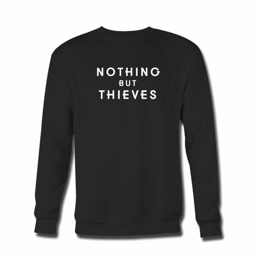Your Nothing But Thieves Title Crewneck Sweatshirt just got an update. This super comfortable and lighter weight crewneck will become your favorite go-to sweatshirt. The cozy spandex cuffs and waistband make this pill-resistant sweatshirt a fan favorite.And your group will look and feel their best in this premium ringspun cotton crew.