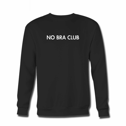 Your No Bra Club Crewneck Sweatshirt just got an update. This super comfortable and lighter weight crewneck will become your favorite go-to sweatshirt. The cozy spandex cuffs and waistband make this pill-resistant sweatshirt a fan favorite.And your group will look and feel their best in this premium ringspun cotton crew.