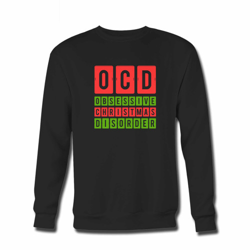 Your Ocd Obsessive Christmas Disorder Crewneck Sweatshirt just got an update. This super comfortable and lighter weight crewneck will become your favorite go-to sweatshirt. The cozy spandex cuffs and waistband make this pill-resistant sweatshirt a fan favorite.And your group will look and feel their best in this premium ringspun cotton crew.