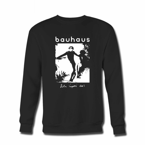 Your Official Bauhaus Bela Lugosis Dead Crewneck Sweatshirt just got an update. This super comfortable and lighter weight crewneck will become your favorite go-to sweatshirt. The cozy spandex cuffs and waistband make this pill-resistant sweatshirt a fan favorite.And your group will look and feel their best in this premium ringspun cotton crew.