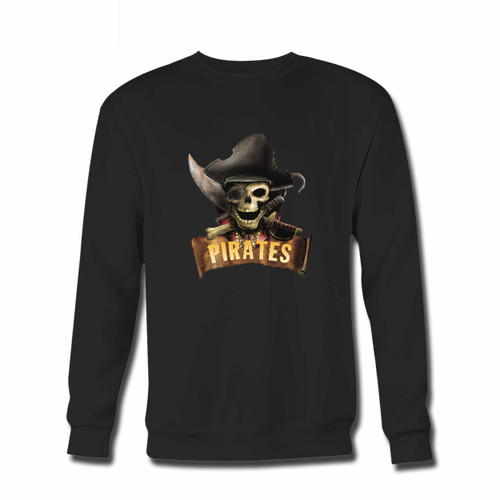 Your Pirates Skull Logo Crewneck Sweatshirt just got an update. This super comfortable and lighter weight crewneck will become your favorite go-to sweatshirt. The cozy spandex cuffs and waistband make this pill-resistant sweatshirt a fan favorite.And your group will look and feel their best in this premium ringspun cotton crew.