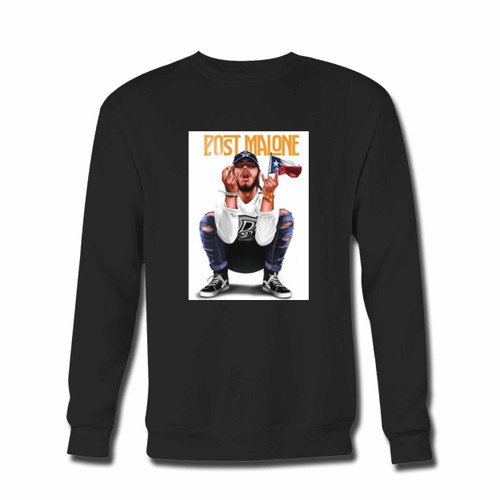 Your Post Malone Cover Crewneck Sweatshirt just got an update. This super comfortable and lighter weight crewneck will become your favorite go-to sweatshirt. The cozy spandex cuffs and waistband make this pill-resistant sweatshirt a fan favorite.And your group will look and feel their best in this premium ringspun cotton crew.