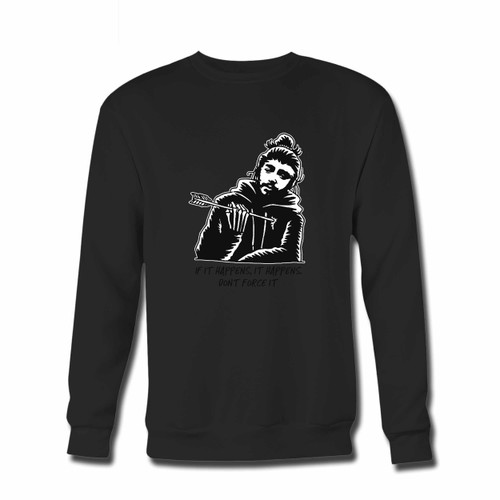 Your Post Malone Quotes If It Happens Crewneck Sweatshirt just got an update. This super comfortable and lighter weight crewneck will become your favorite go-to sweatshirt. The cozy spandex cuffs and waistband make this pill-resistant sweatshirt a fan favorite.And your group will look and feel their best in this premium ringspun cotton crew.