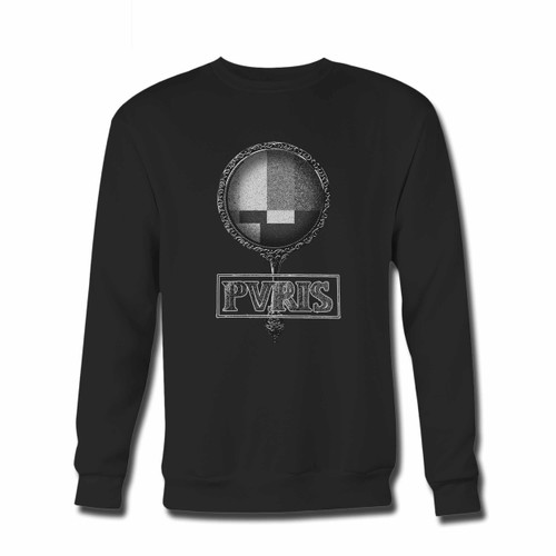 Your Pvris Mirror Black And White Effect Crewneck Sweatshirt just got an update. This super comfortable and lighter weight crewneck will become your favorite go-to sweatshirt. The cozy spandex cuffs and waistband make this pill-resistant sweatshirt a fan favorite.And your group will look and feel their best in this premium ringspun cotton crew.