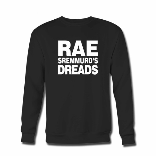 Your Rae Sremmurd Dreads Crewneck Sweatshirt just got an update. This super comfortable and lighter weight crewneck will become your favorite go-to sweatshirt. The cozy spandex cuffs and waistband make this pill-resistant sweatshirt a fan favorite.And your group will look and feel their best in this premium ringspun cotton crew.