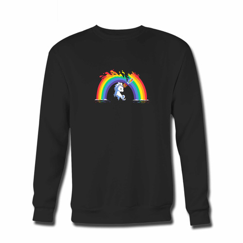 Your Rainbow Chainsaw Massacre Crewneck Sweatshirt just got an update. This super comfortable and lighter weight crewneck will become your favorite go-to sweatshirt. The cozy spandex cuffs and waistband make this pill-resistant sweatshirt a fan favorite.And your group will look and feel their best in this premium ringspun cotton crew.