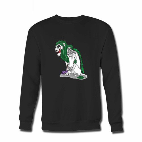 Your Scar As Joker Illustrations Crewneck Sweatshirt just got an update. This super comfortable and lighter weight crewneck will become your favorite go-to sweatshirt. The cozy spandex cuffs and waistband make this pill-resistant sweatshirt a fan favorite.And your group will look and feel their best in this premium ringspun cotton crew.