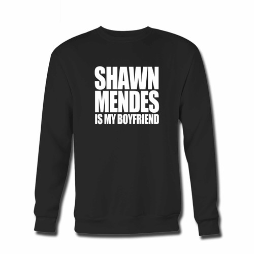 Your Shawn Mendes Is My Boyfriend Crewneck Sweatshirt just got an update. This super comfortable and lighter weight crewneck will become your favorite go-to sweatshirt. The cozy spandex cuffs and waistband make this pill-resistant sweatshirt a fan favorite.And your group will look and feel their best in this premium ringspun cotton crew.