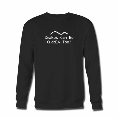 Your Snakes Can Be Cuddly Too Crewneck Sweatshirt just got an update. This super comfortable and lighter weight crewneck will become your favorite go-to sweatshirt. The cozy spandex cuffs and waistband make this pill-resistant sweatshirt a fan favorite.And your group will look and feel their best in this premium ringspun cotton crew.