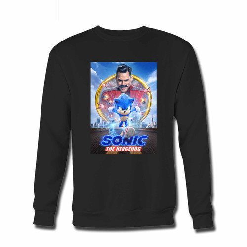 Your Sonic The Hedgehog Poster Inspired Crewneck Sweatshirt just got an update. This super comfortable and lighter weight crewneck will become your favorite go-to sweatshirt. The cozy spandex cuffs and waistband make this pill-resistant sweatshirt a fan favorite.And your group will look and feel their best in this premium ringspun cotton crew.