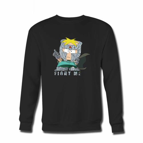 Your South Park Professor Chaos Crewneck Sweatshirt just got an update. This super comfortable and lighter weight crewneck will become your favorite go-to sweatshirt. The cozy spandex cuffs and waistband make this pill-resistant sweatshirt a fan favorite.And your group will look and feel their best in this premium ringspun cotton crew.