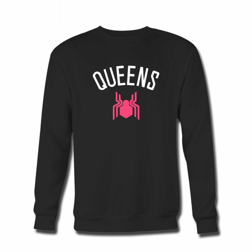 Your Spiderman Queens Logo Title Crewneck Sweatshirt just got an update. This super comfortable and lighter weight crewneck will become your favorite go-to sweatshirt. The cozy spandex cuffs and waistband make this pill-resistant sweatshirt a fan favorite.And your group will look and feel their best in this premium ringspun cotton crew.