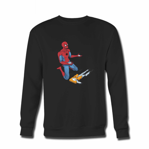 Your Spiderman The Uncle Ben Tragedy Crewneck Sweatshirt just got an update. This super comfortable and lighter weight crewneck will become your favorite go-to sweatshirt. The cozy spandex cuffs and waistband make this pill-resistant sweatshirt a fan favorite.And your group will look and feel their best in this premium ringspun cotton crew.