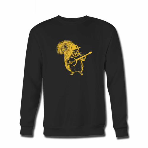 Your Squirrel Playing Traditional Guitar Crewneck Sweatshirt just got an update. This super comfortable and lighter weight crewneck will become your favorite go-to sweatshirt. The cozy spandex cuffs and waistband make this pill-resistant sweatshirt a fan favorite.And your group will look and feel their best in this premium ringspun cotton crew.