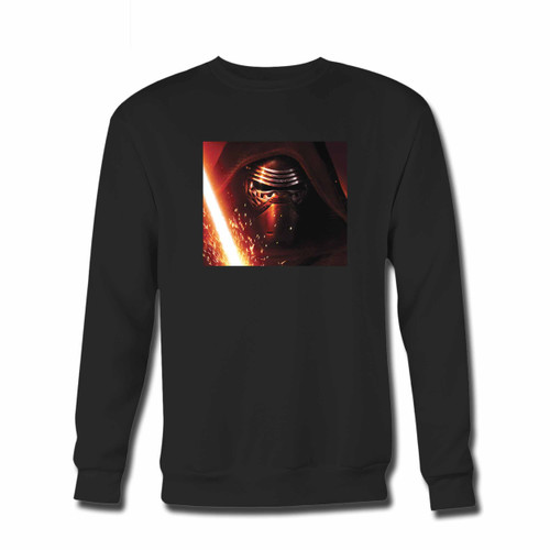 Your Star Wars The Force Awakens Kylo Ren Photo Crewneck Sweatshirt just got an update. This super comfortable and lighter weight crewneck will become your favorite go-to sweatshirt. The cozy spandex cuffs and waistband make this pill-resistant sweatshirt a fan favorite.And your group will look and feel their best in this premium ringspun cotton crew.