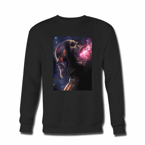 Your Super Thanos Crewneck Sweatshirt just got an update. This super comfortable and lighter weight crewneck will become your favorite go-to sweatshirt. The cozy spandex cuffs and waistband make this pill-resistant sweatshirt a fan favorite.And your group will look and feel their best in this premium ringspun cotton crew.