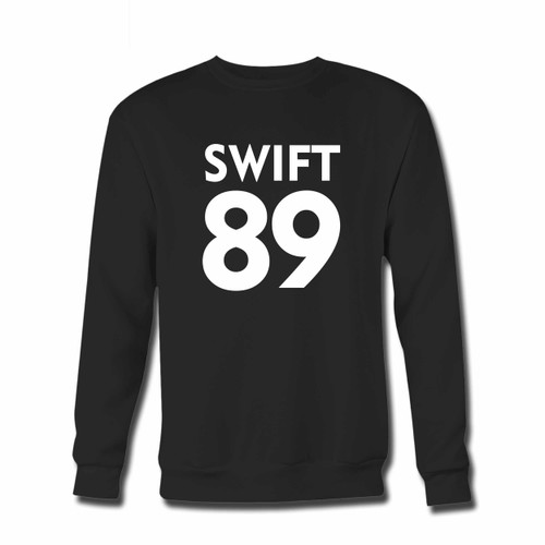 Your Taylor Swift 89 Crewneck Sweatshirt just got an update. This super comfortable and lighter weight crewneck will become your favorite go-to sweatshirt. The cozy spandex cuffs and waistband make this pill-resistant sweatshirt a fan favorite.And your group will look and feel their best in this premium ringspun cotton crew.