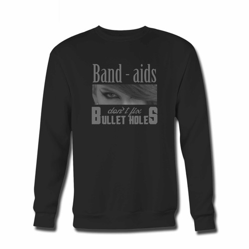 Your Taylor Swift Bad Blood Quotes Crewneck Sweatshirt just got an update. This super comfortable and lighter weight crewneck will become your favorite go-to sweatshirt. The cozy spandex cuffs and waistband make this pill-resistant sweatshirt a fan favorite.And your group will look and feel their best in this premium ringspun cotton crew.