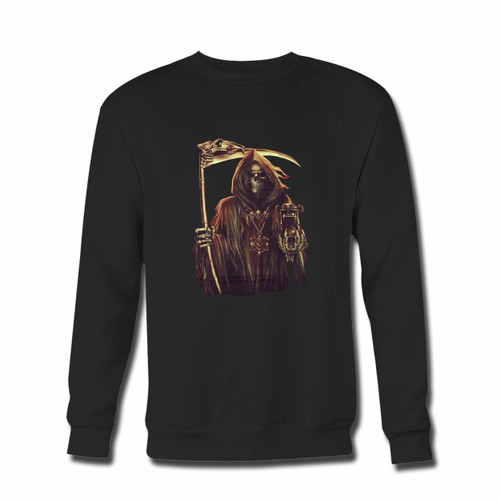 Your The Reaper Crewneck Sweatshirt just got an update. This super comfortable and lighter weight crewneck will become your favorite go-to sweatshirt. The cozy spandex cuffs and waistband make this pill-resistant sweatshirt a fan favorite.And your group will look and feel their best in this premium ringspun cotton crew.