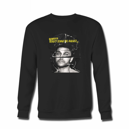 Your The Weeknd Beauty Behind The Madness Photo Cover Crewneck Sweatshirt just got an update. This super comfortable and lighter weight crewneck will become your favorite go-to sweatshirt. The cozy spandex cuffs and waistband make this pill-resistant sweatshirt a fan favorite.And your group will look and feel their best in this premium ringspun cotton crew.