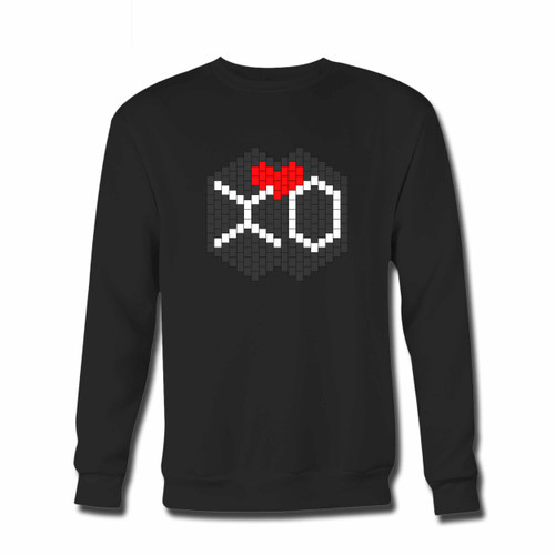 Your The Weeknd Xo Logo Eight Bit Crewneck Sweatshirt just got an update. This super comfortable and lighter weight crewneck will become your favorite go-to sweatshirt. The cozy spandex cuffs and waistband make this pill-resistant sweatshirt a fan favorite.And your group will look and feel their best in this premium ringspun cotton crew.
