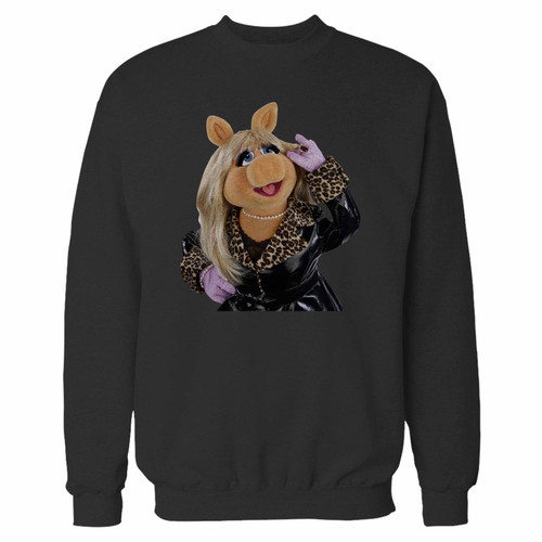 Your miss piggy the muppets crewneck sweatshirt just got an update. This super comfortable and lighter weight crewneck will become your favorite go-to sweatshirt. The cozy spandex cuffs and waistband make this pill-resistant sweatshirt a fan favorite.And your group will look and feel their best in this premium ringspun cotton crew.