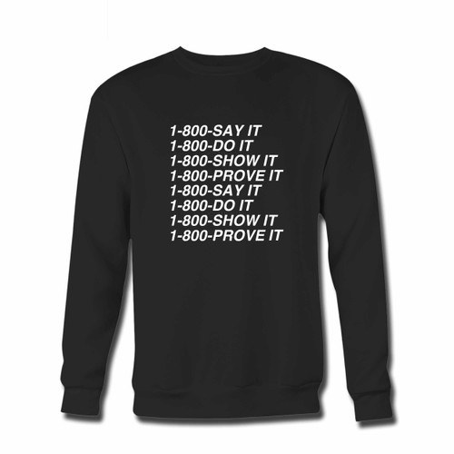 Your Tory Lanez Say It Lyrics Crewneck Sweatshirt just got an update. This super comfortable and lighter weight crewneck will become your favorite go-to sweatshirt. The cozy spandex cuffs and waistband make this pill-resistant sweatshirt a fan favorite.And your group will look and feel their best in this premium ringspun cotton crew.