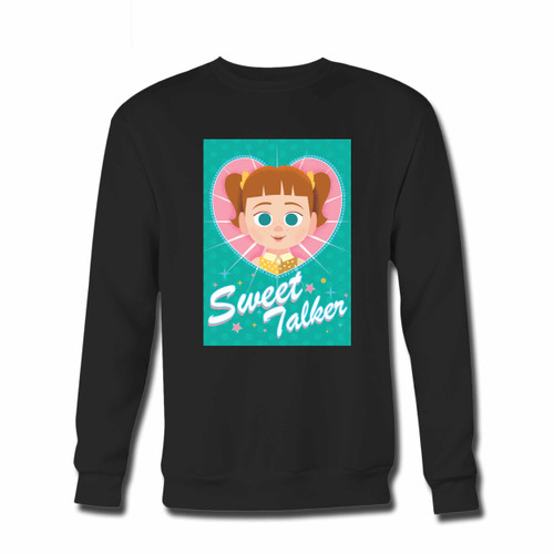 Your Toy Story 4 Sweet Talker Crewneck Sweatshirt just got an update. This super comfortable and lighter weight crewneck will become your favorite go-to sweatshirt. The cozy spandex cuffs and waistband make this pill-resistant sweatshirt a fan favorite.And your group will look and feel their best in this premium ringspun cotton crew.