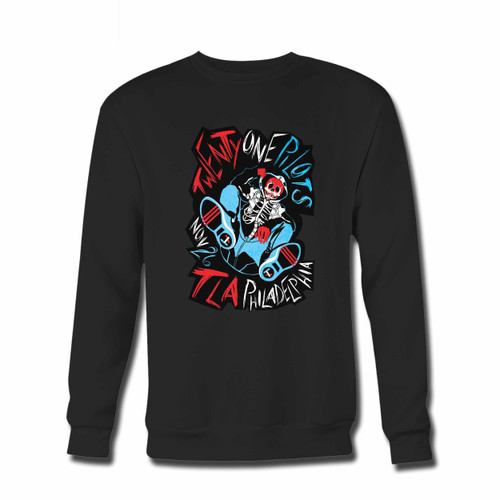 Your Twenty On Pilot Philadelphia Concert Poster Crewneck Sweatshirt just got an update. This super comfortable and lighter weight crewneck will become your favorite go-to sweatshirt. The cozy spandex cuffs and waistband make this pill-resistant sweatshirt a fan favorite.And your group will look and feel their best in this premium ringspun cotton crew.