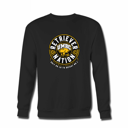 Your Umbc Retriever Nation Basketball Crewneck Sweatshirt just got an update. This super comfortable and lighter weight crewneck will become your favorite go-to sweatshirt. The cozy spandex cuffs and waistband make this pill-resistant sweatshirt a fan favorite.And your group will look and feel their best in this premium ringspun cotton crew.