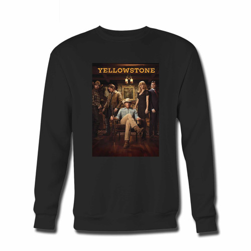 Your Yellowstone Tv Show Crewneck Sweatshirt just got an update. This super comfortable and lighter weight crewneck will become your favorite go-to sweatshirt. The cozy spandex cuffs and waistband make this pill-resistant sweatshirt a fan favorite.And your group will look and feel their best in this premium ringspun cotton crew.