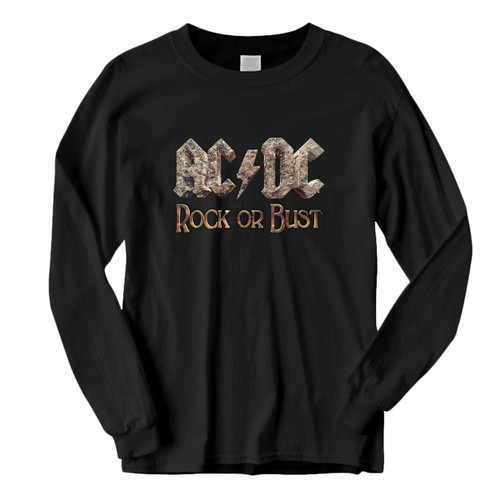 This classic fit Acdc Rock Or Bust Front Title Long Sleeve Shirt is casually elegant and very comfortable. With fine quality print to make one stand out, it's a perfect fit for every occasion.