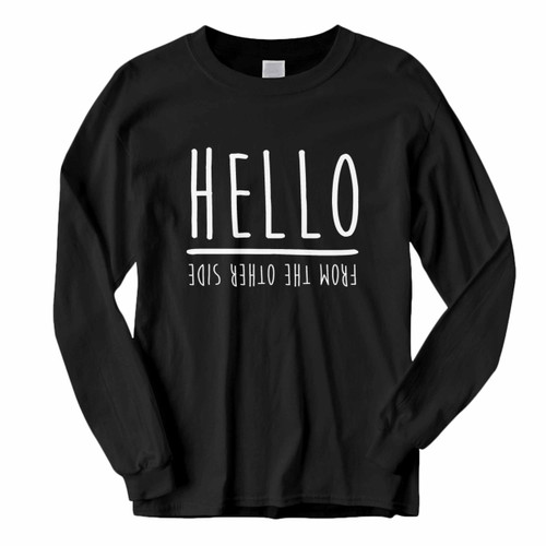 This classic fit Adele Hello From The Other Side Long Sleeve Shirt is casually elegant and very comfortable. With fine quality print to make one stand out, it's a perfect fit for every occasion.
