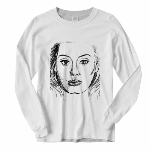 This classic fit Adele Twenty Five Cover Sketch Black Long Sleeve Shirt is casually elegant and very comfortable. With fine quality print to make one stand out, it's a perfect fit for every occasion.