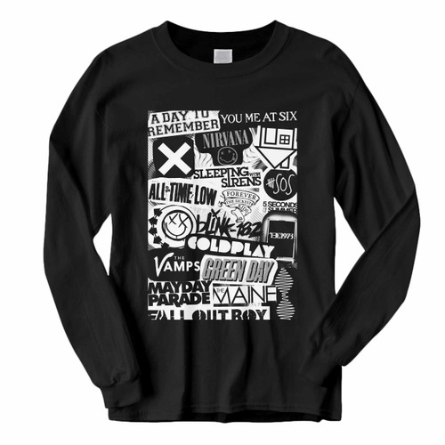 This classic fit All Indie Band Logo Collage Long Sleeve Shirt is casually elegant and very comfortable. With fine quality print to make one stand out, it's a perfect fit for every occasion. This classic fit All Indie Band Logo Collage Long Sleeve Shirt is casually elegant and very comfortable. With fine quality print to make one stand out, it's a perfect fit for every occasion.