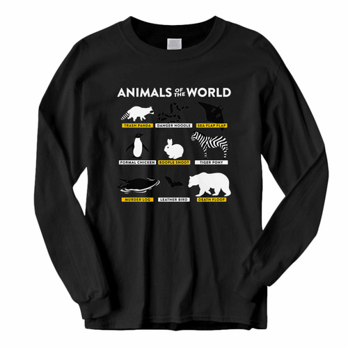 This classic fit Animals Of The World Long Sleeve Shirt is casually elegant and very comfortable. With fine quality print to make one stand out, it's a perfect fit for every occasion.