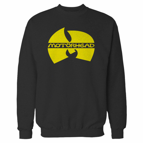 Your motorhead we are the road wu tang crewneck sweatshirt just got an update. This super comfortable and lighter weight crewneck will become your favorite go-to sweatshirt. The cozy spandex cuffs and waistband make this pill-resistant sweatshirt a fan favorite.And your group will look and feel their best in this premium ringspun cotton crew.