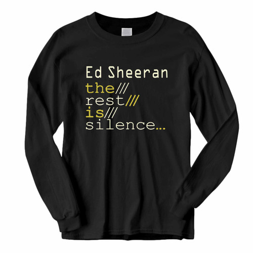 This classic fit Ed Sheeran The Rest Is Silence Long Sleeve Shirt is casually elegant and very comfortable. With fine quality print to make one stand out, it's a perfect fit for every occasion.