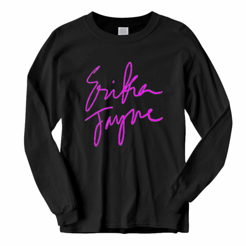 This classic fit Erika Jayne Logo Long Sleeve Shirt is casually elegant and very comfortable. With fine quality print to make one stand out, it's a perfect fit for every occasion.