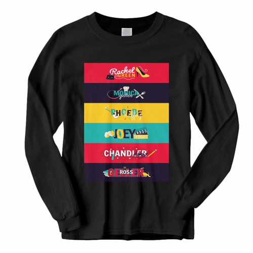 This classic fit Friends Tv Cast Stuff Long Sleeve Shirt is casually elegant and very comfortable. With fine quality print to make one stand out, it's a perfect fit for every occasion.